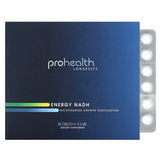 ProHealth Longevity-Energy NADH-Nicotinamide Adenine Dinucleotide-12.5 mg-90 Tablets