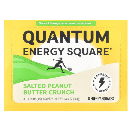 Quantum Energy Square-Salted Peanut Butter Crunch-8 Squares-1.69 oz (48 g) Each