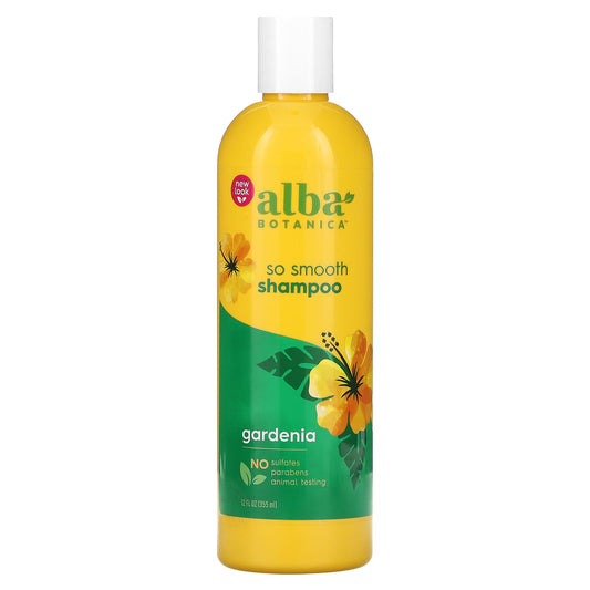 Alba Botanica-So Smooth Shampoo-Gardenia-12 fl oz (355 ml)