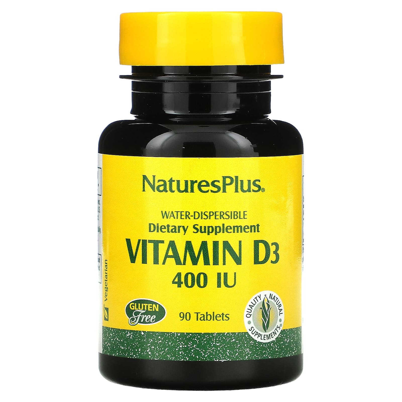 NaturesPlus-Water-Dispersible Vitamin D3-400 IU-90 Tablets