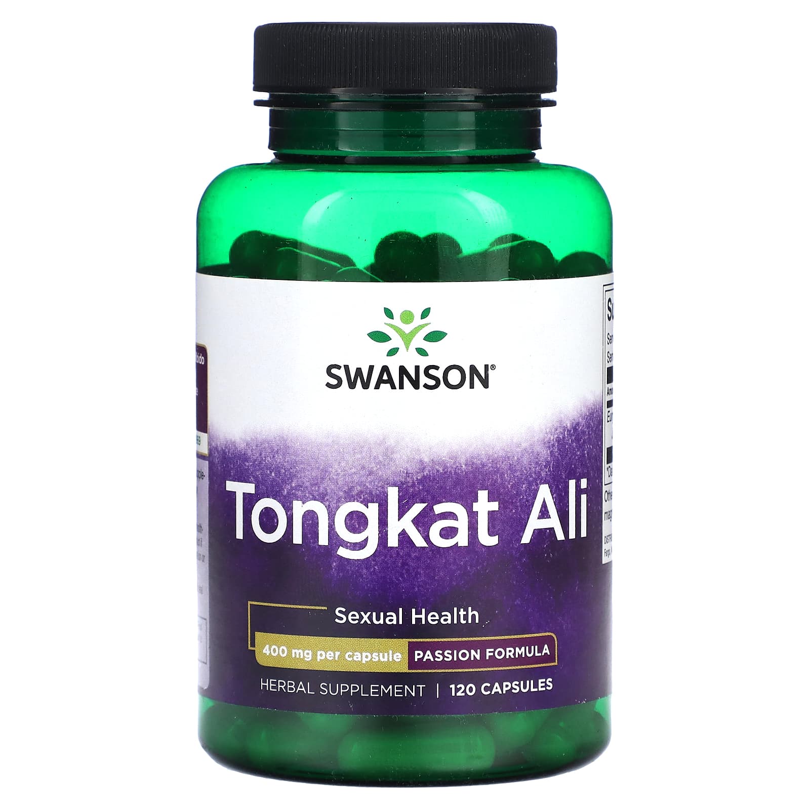 Swanson-Tongkat Ali-400 mg-120 Capsules