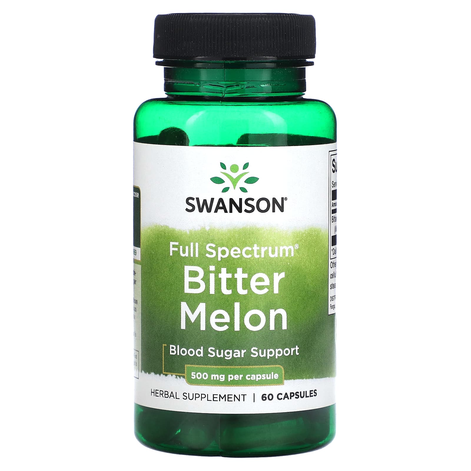 Swanson-Full Spectrum Bitter Melon-500 mg-60 Capsules