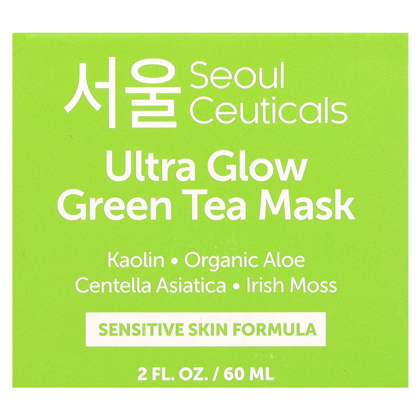 SeoulCeuticals, Ultra Glow Green Tea Beauty Mask, 2 fl oz (60 ml)