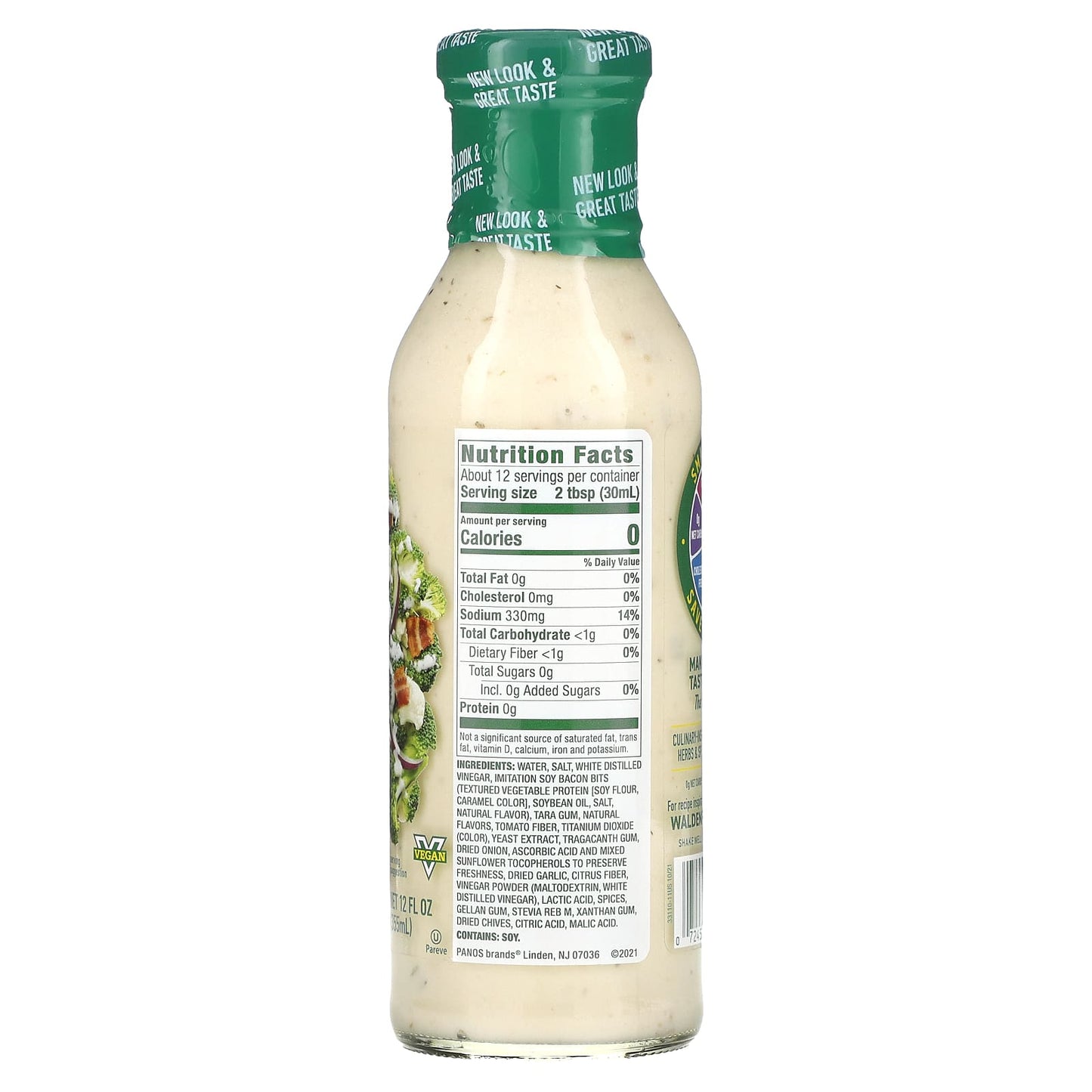 Walden Farms, Bacon Ranch Dressing, 12 fl oz (355 ml)