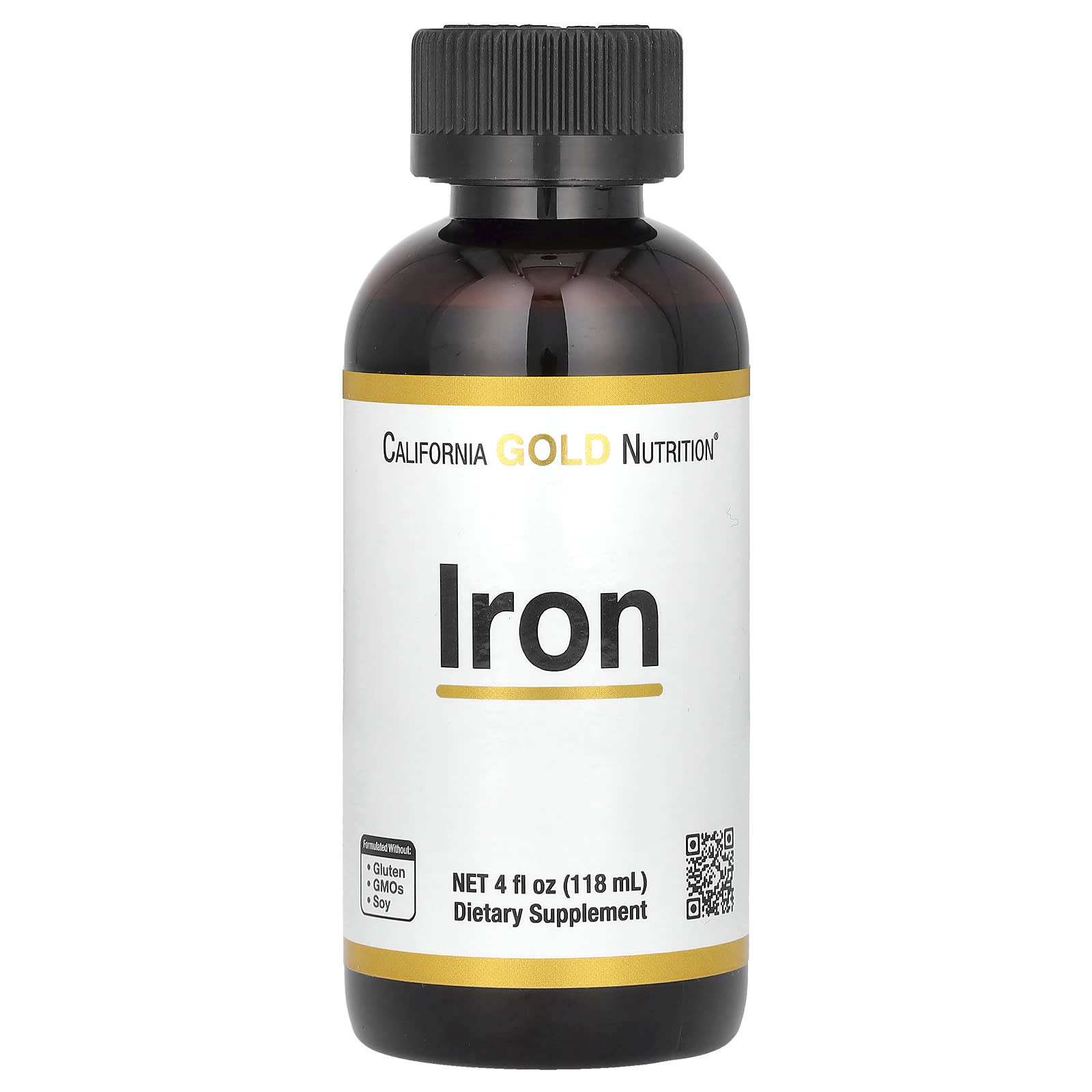 California Gold Nutrition-Iron-4 fl oz (118 ml)