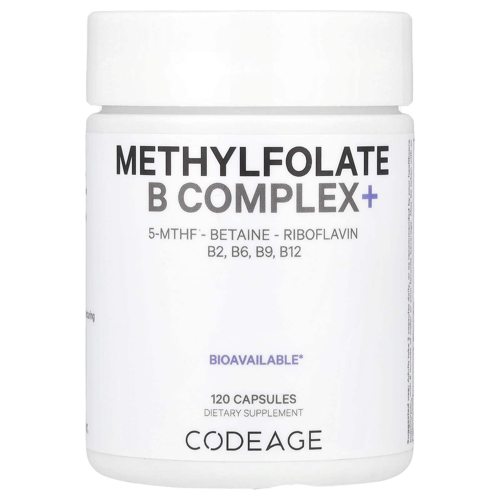 Codeage-Methylfolate B Complex-120 Capsules