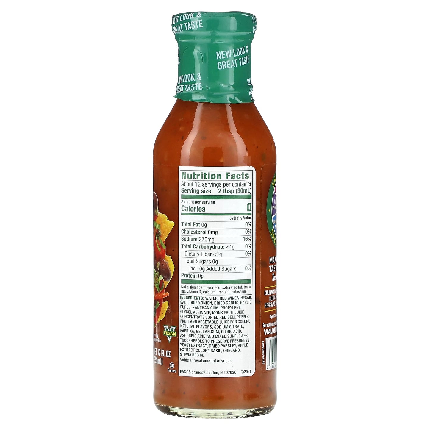 Walden Farms, Zesty Italian Dressing, 12 fl oz (355 ml)