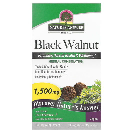 Nature's Answer-Black Walnut-1,500 mg-90 Vegetarian Capsules (500 mg per Capsule)