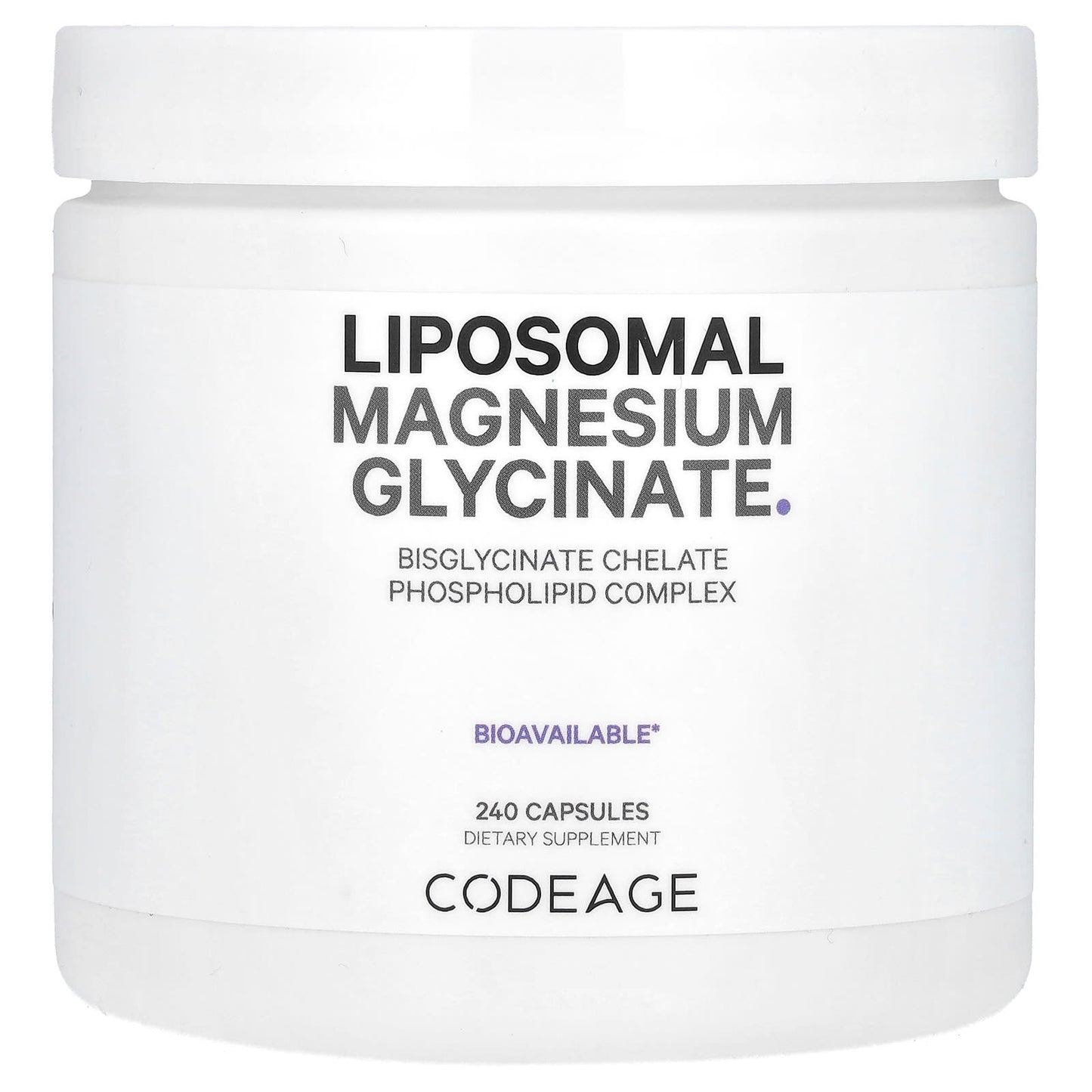 Codeage-Liposomal Magnesium Glycinate-240 Capsules