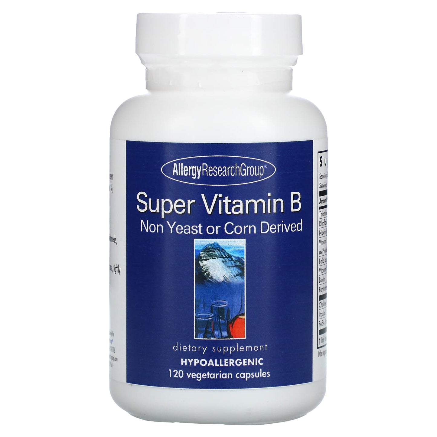 Allergy Research Group-Super Vitamin B Complex-120 Vegetarian Capsules