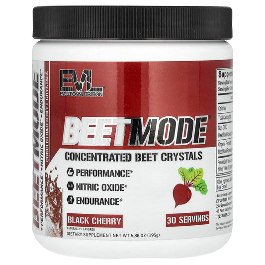 EVLution Nutrition-BeetMode-Concentrated Beet Crystals-Black Cherry-6.88 oz (195 g)