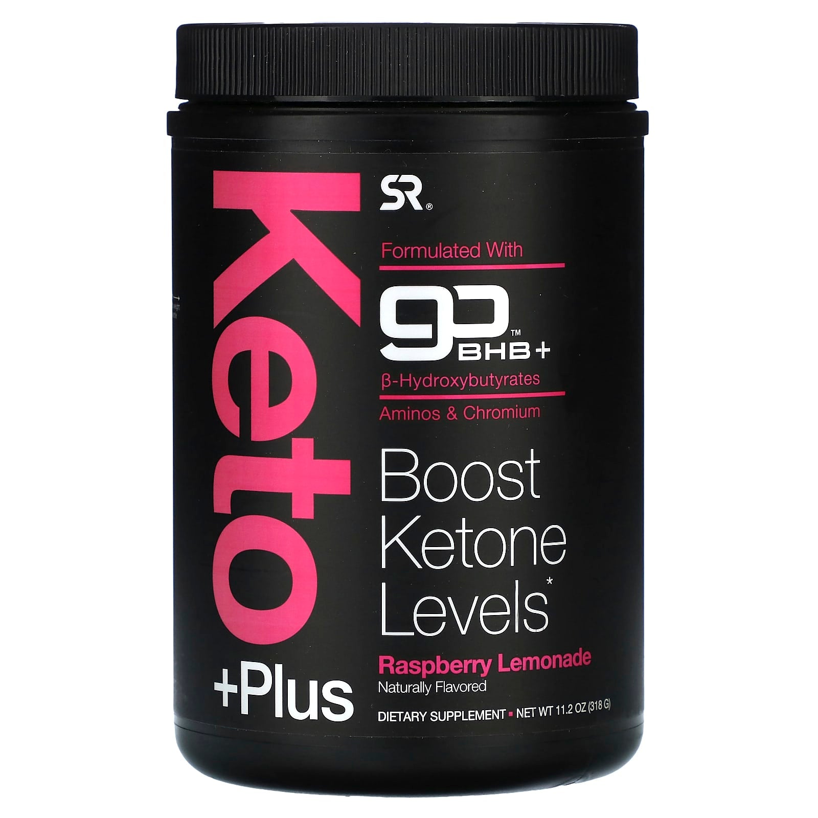 Sports Research-Keto Plus-Raspberry Lemonade-11.2 oz (318 g)