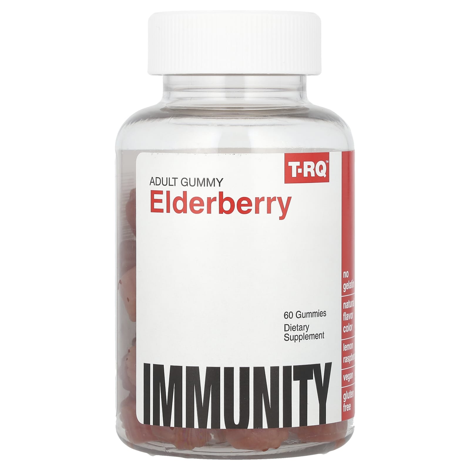 T-RQ-Elderberry-Immunity-Lemon Raspberry-60 Gummies