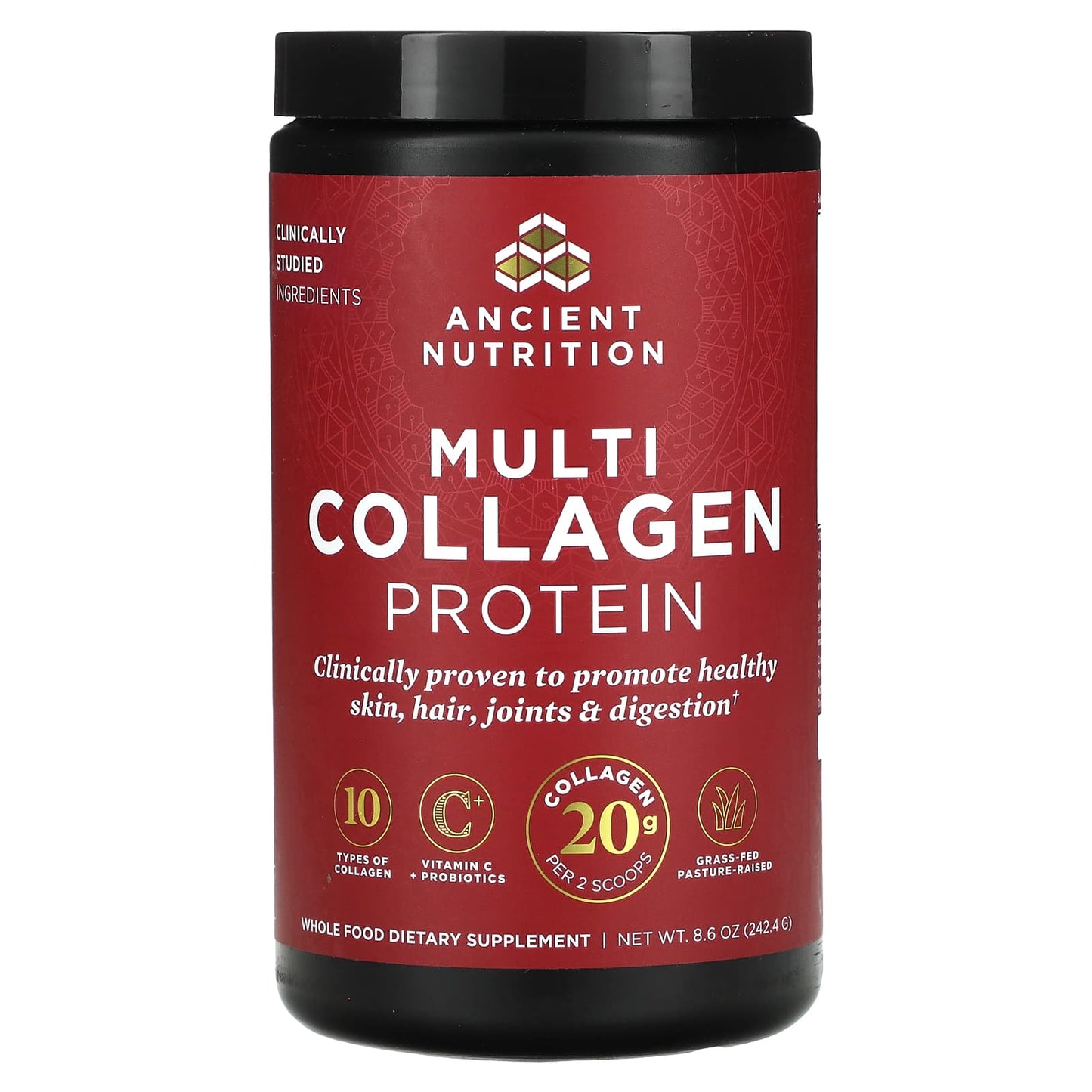 Ancient Nutrition-Multi Collagen Protein-8.6 oz (242.4 g)