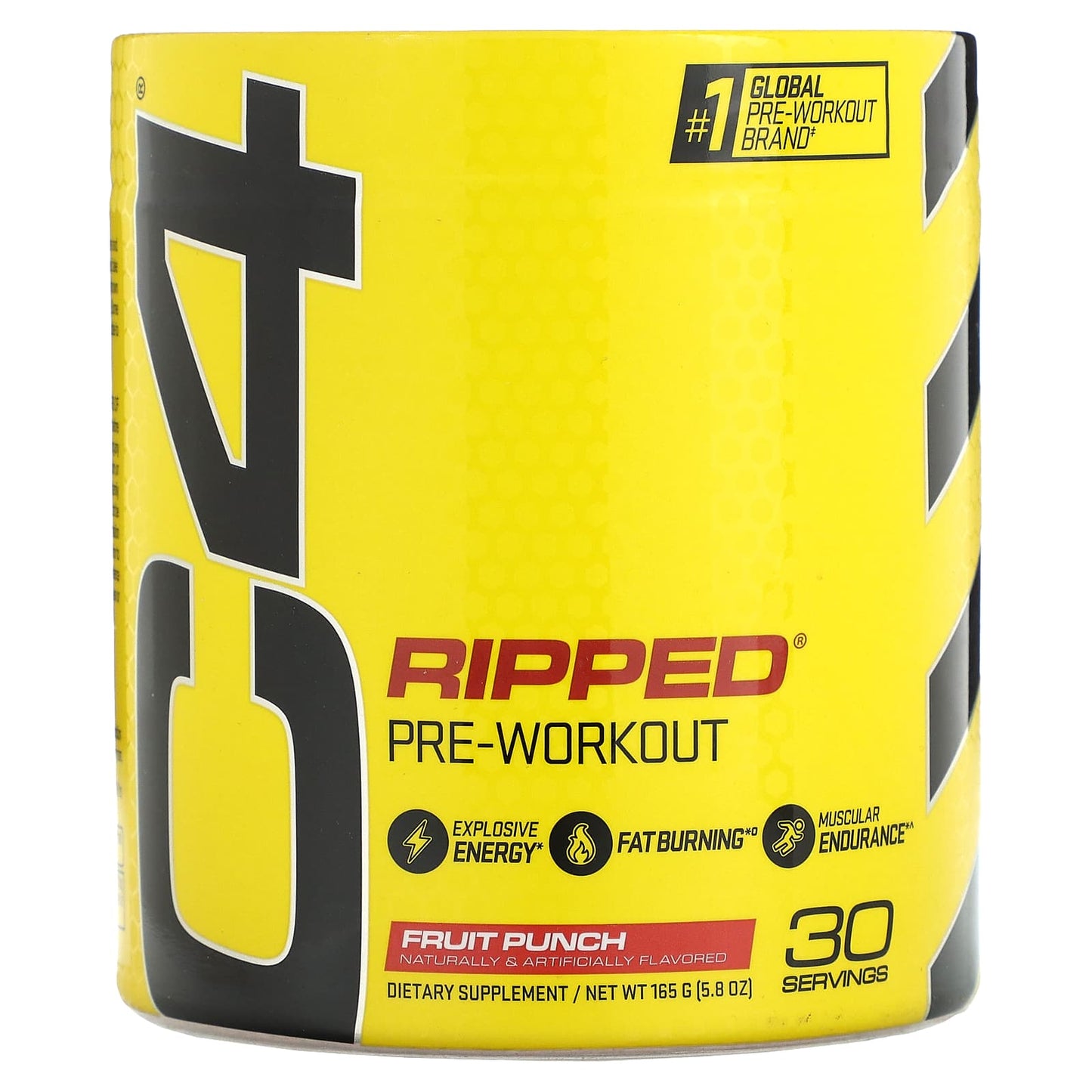 Cellucor-C4 Ripped-Pre-Workout-Fruit Punch-5.8 oz (165 g)