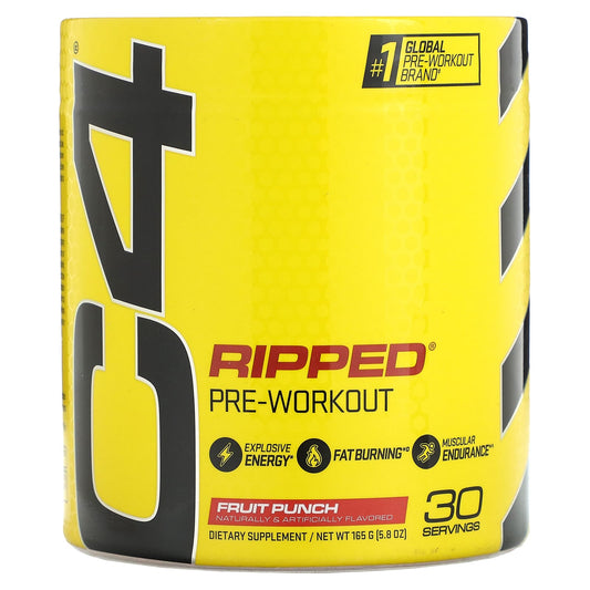 Cellucor-C4 Ripped-Pre-Workout-Fruit Punch-5.8 oz (165 g)