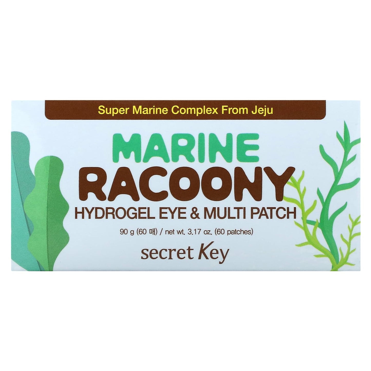 Secret Key, Marine Racoony Hydrogel Eye & Multipatch, 60 Patches, 3.17 oz (90 g)