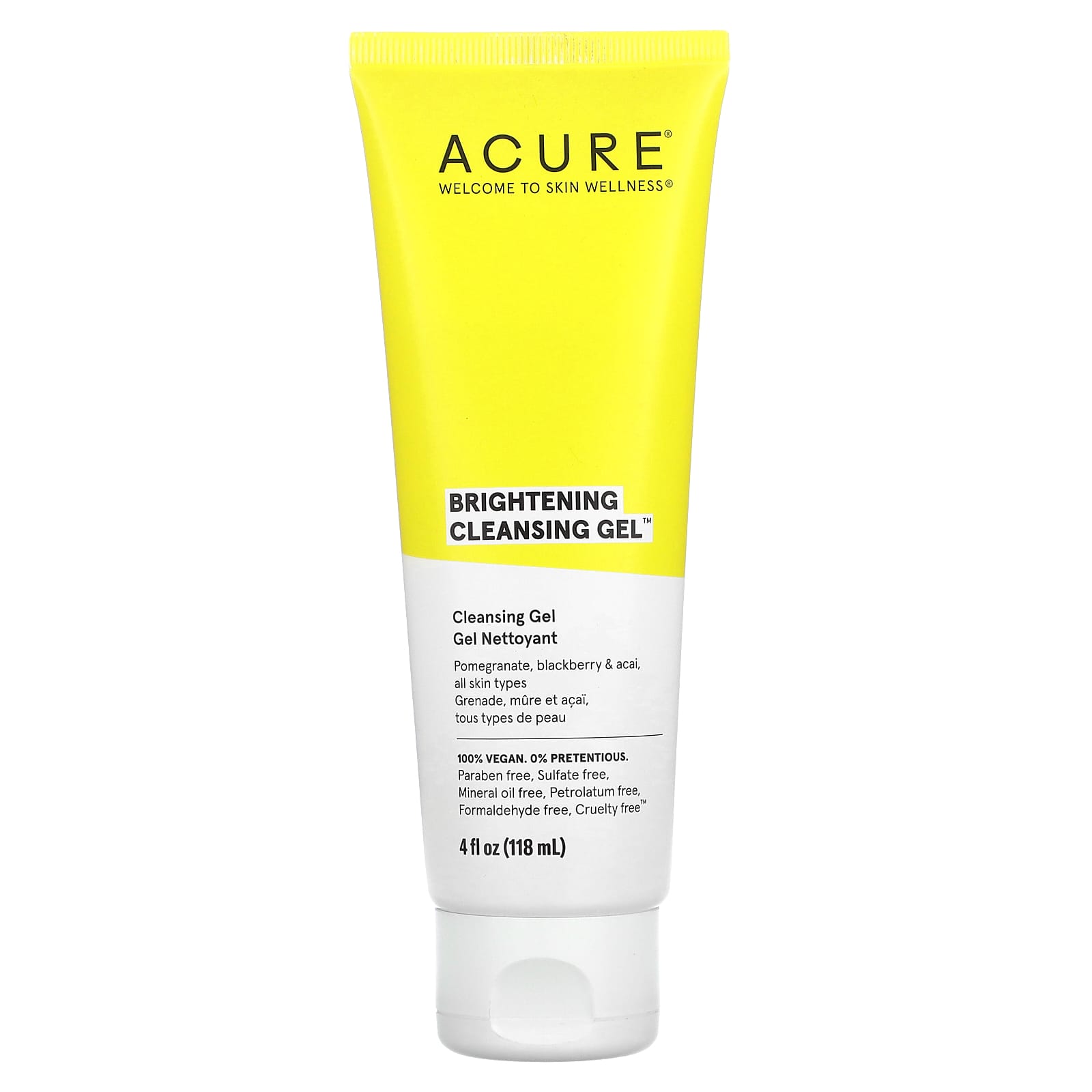 ACURE-Brightening Cleansing Gel-4 fl oz (118 ml)