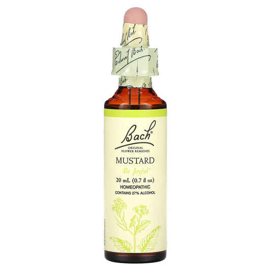 Bach-Original Flower Remedies-Mustard-0.7 fl oz (20 ml)