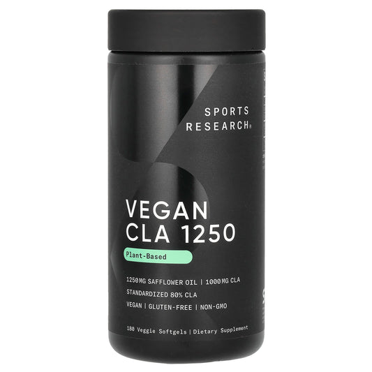 Sports Research-Vegan CLA 1250-180 Veggie Softgels