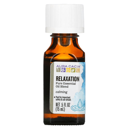 Aura Cacia-Pure Essential Oil Blend-Relaxation-0.5 fl oz (15 ml)