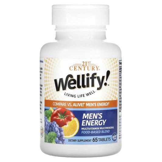 21st Century-Wellify! Men's Energy-Multivitamin Multimineral-65 Tablets