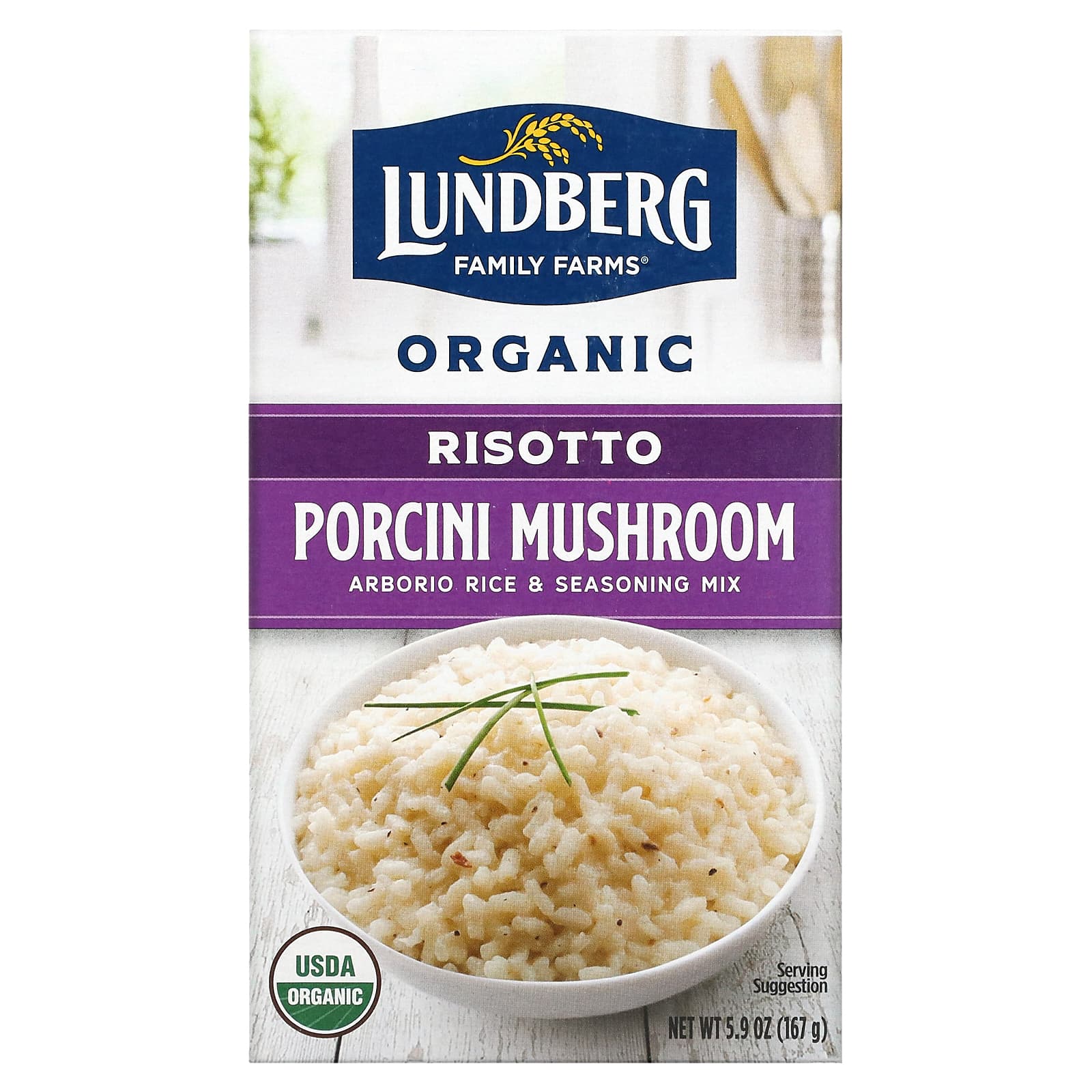 Lundberg-Organic Risotto-Porcini Mushroom-5.9 oz (167 g)