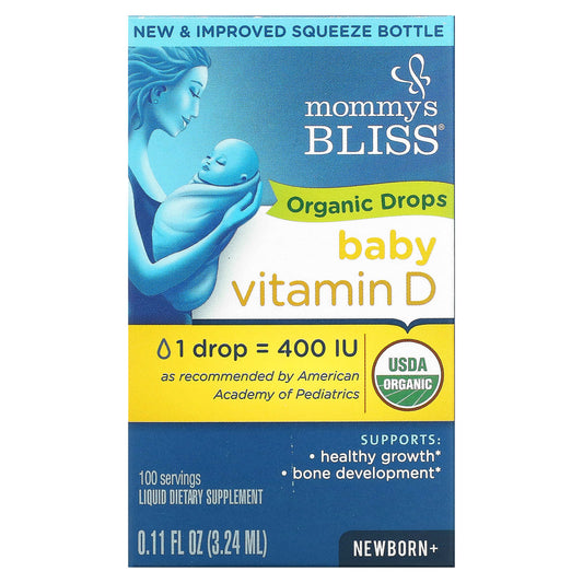 Mommy's Bliss-Vitamin D-Organic Drops-Newborn +-0.11 fl oz (3.24 ml)