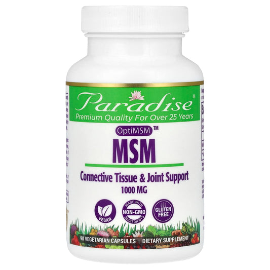 Paradise Herbs-MSM-1,000 mg-90 Vegetarian Capsules