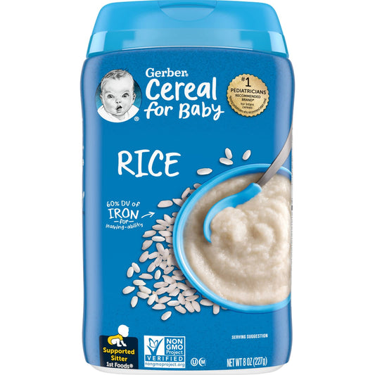 Gerber-Cereal for Baby-1st Foods-Rice-8 oz (227 g)