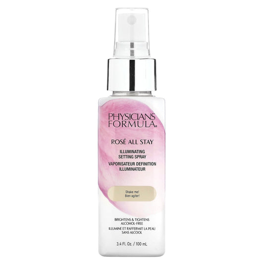 Physicians Formula-Rosé All Stay-Illuminating Setting Spray-Alcohol-Free-3.4 fl oz (100 ml)