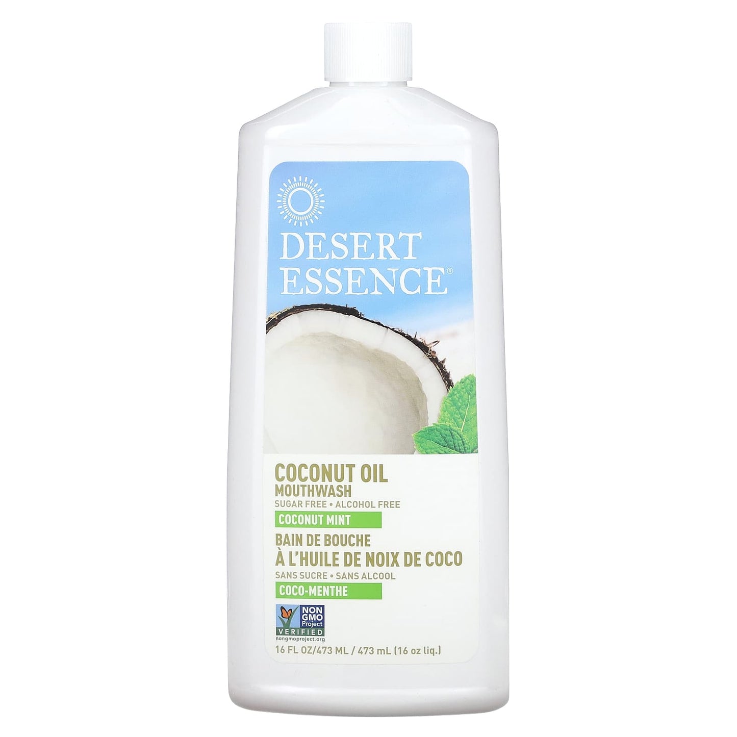 Desert Essence-Coconut Oil Mouthwash-Coconut Mint-16 fl oz (473 ml)