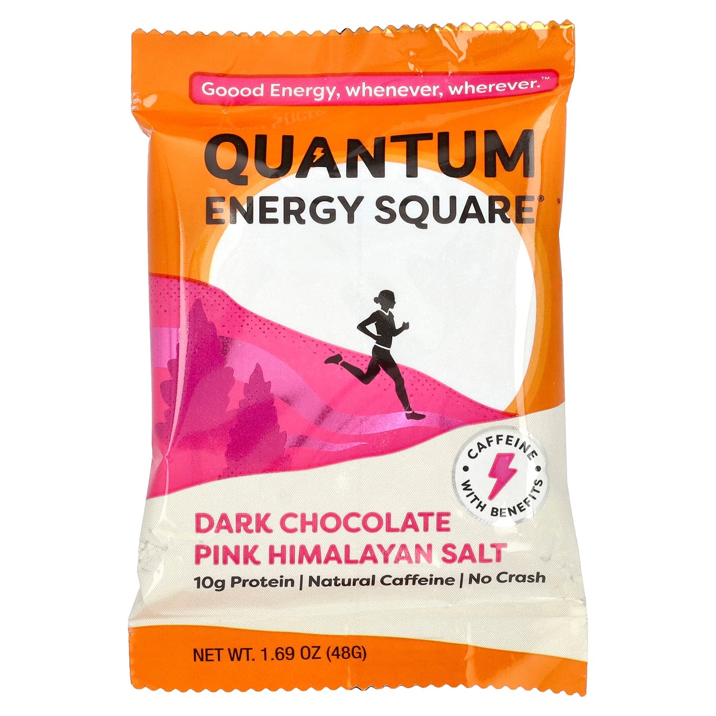 Quantum Energy Square, Dark Chocolate Pink Himalayan Salt, 8 Squares, 1.69 oz (48 g) Each