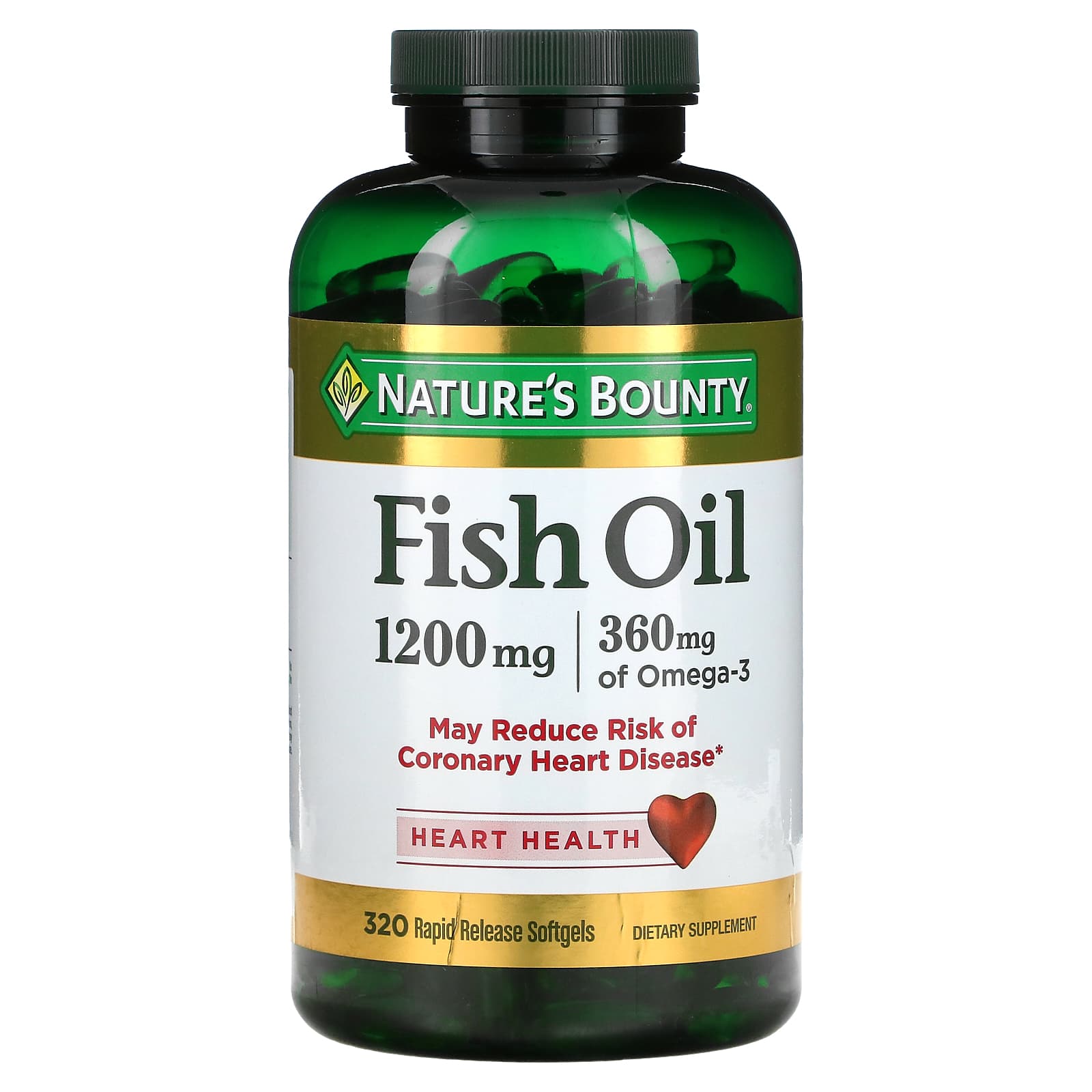 Nature's Bounty-Fish Oil-1,200 mg-320 Rapid Release Softgels