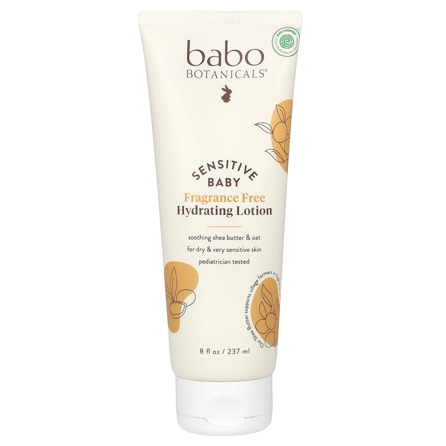 Babo Botanicals-Sensitive Baby-Hydrating Lotion-Fragrance Free-8 fl oz (237 ml)