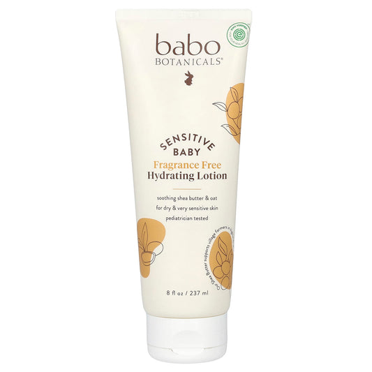 Babo Botanicals-Sensitive Baby-Hydrating Lotion-Fragrance Free-8 fl oz (237 ml)