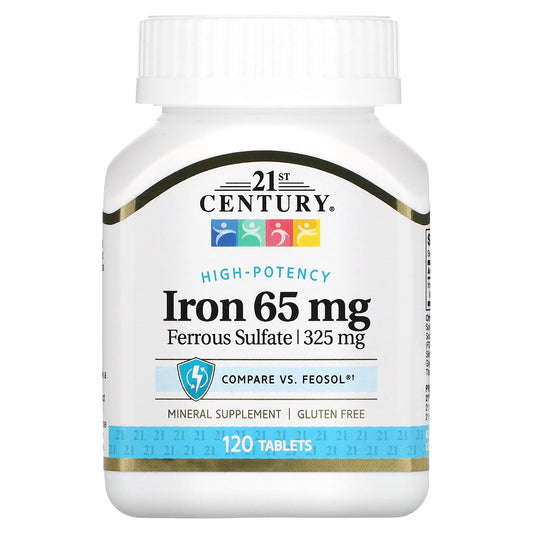 21st Century-Iron-65 mg-120 Tablets