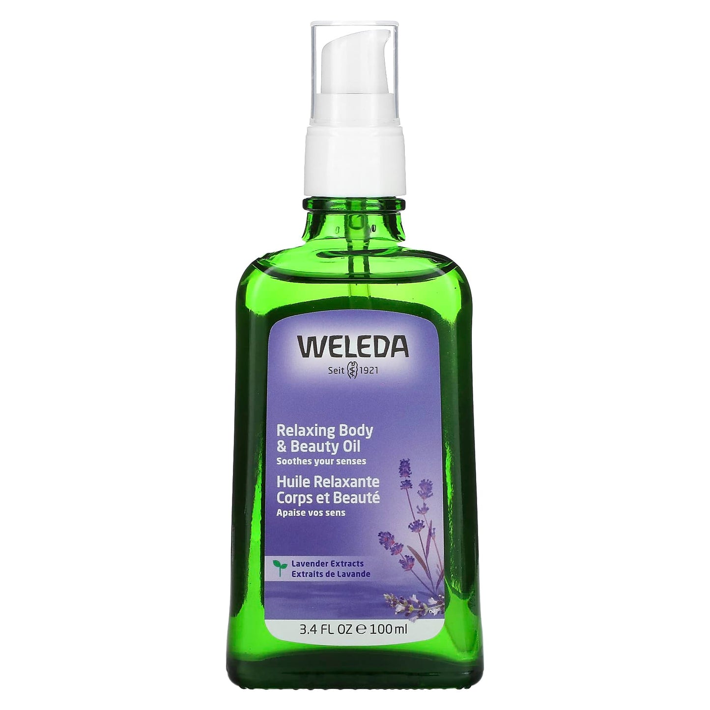 Weleda-Relaxing Body & Beauty Oil-Lavender Extracts-3.4 fl oz (100 ml)