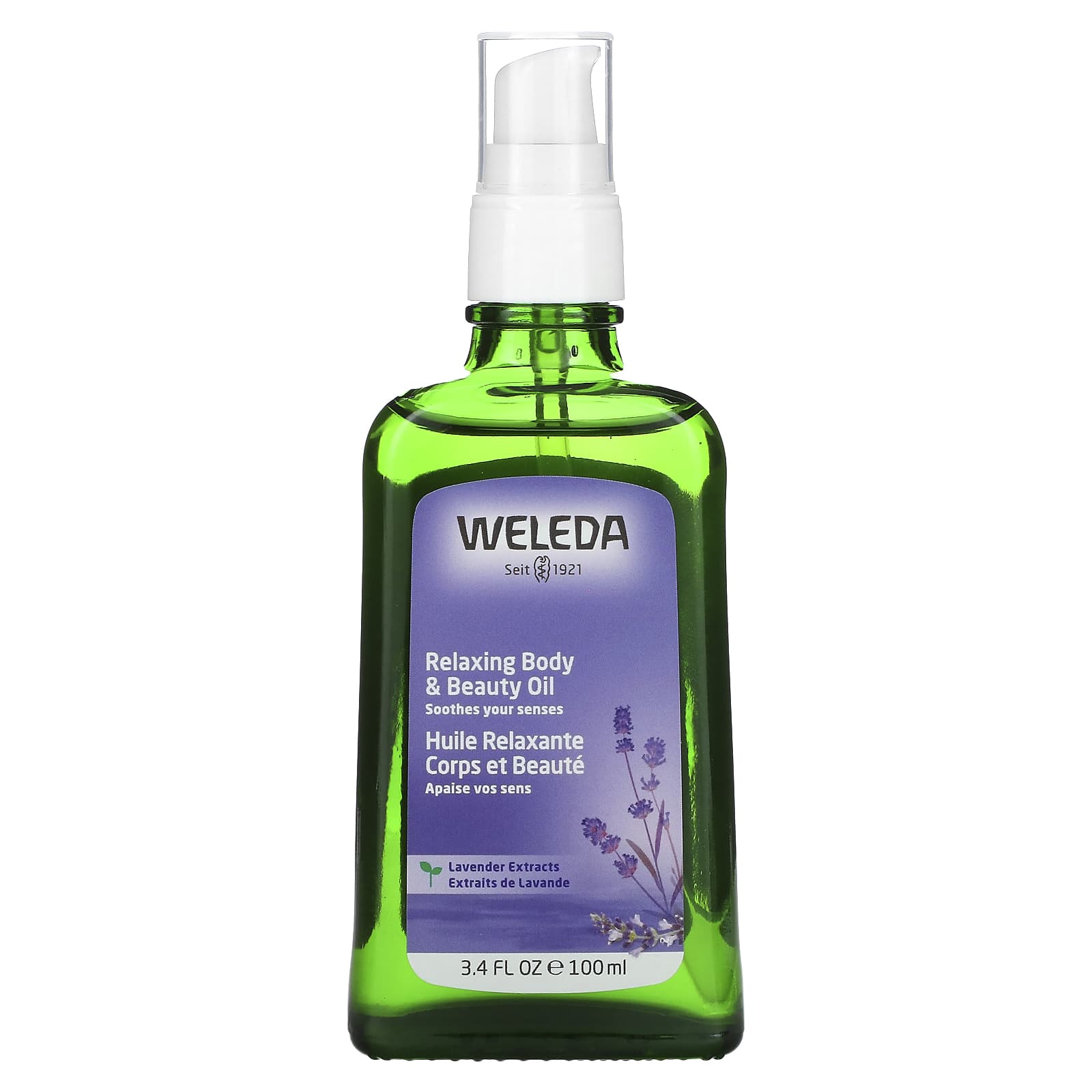 Weleda-Relaxing Body & Beauty Oil-Lavender Extracts-3.4 fl oz (100 ml)