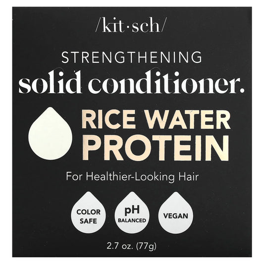 Kitsch-Strengthening  Solid Conditioner Bar- Rice Water Protein-White Tea & Mandarin-1 Bar-2.7 oz (77 g)