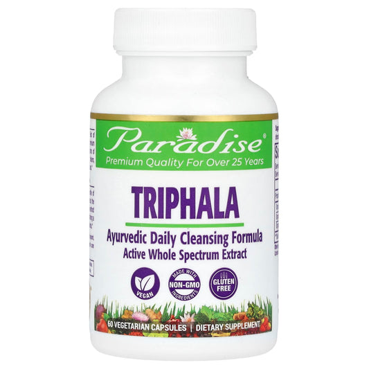 Paradise Herbs-Triphala-60 Vegetarian Capsules