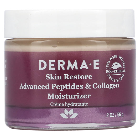 DERMA E-Advanced Peptides & Flora-Collagen Moisturizer-2 oz (56 g)