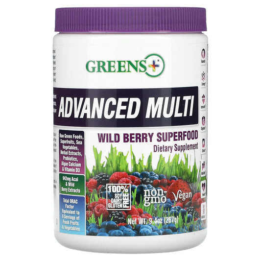 Greens Plus-Advanced Multi-Wild Berry Superfood-9.4 oz (267 g)