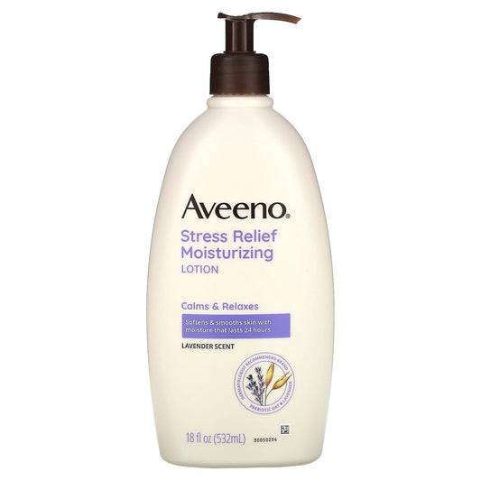 Aveeno-Stress Relief Moisturizing Lotion-Lavender-18 fl oz (532 ml)