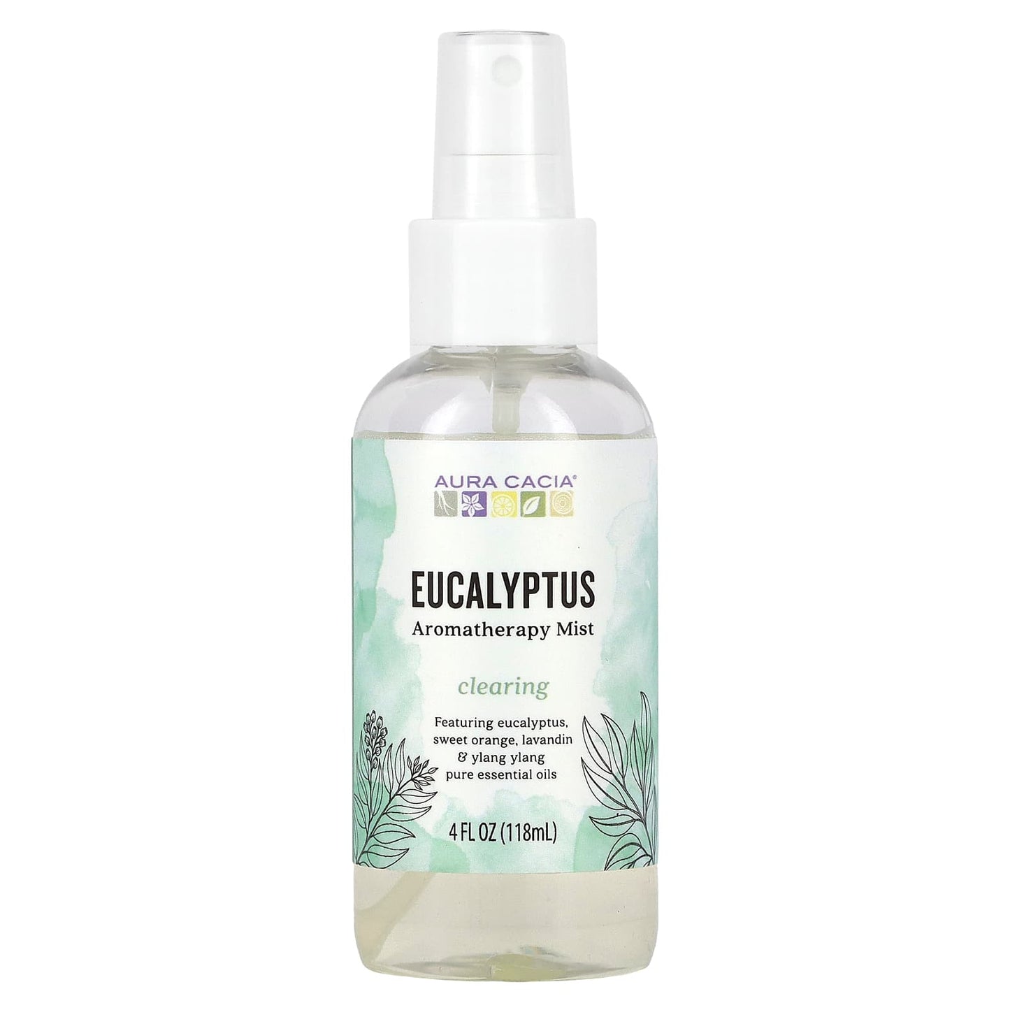 Aura Cacia-Aromatherapy Mist-Clearing Eucalyptus-4 fl oz (118 ml)