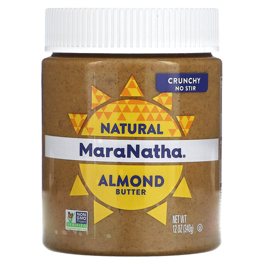 MaraNatha-Natural Almond Butter-Crunchy-12 oz (340 g)