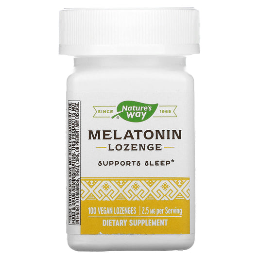 Nature's Way-Melatonin Lozenge-2.5 mg-100 Vegan Lozenges