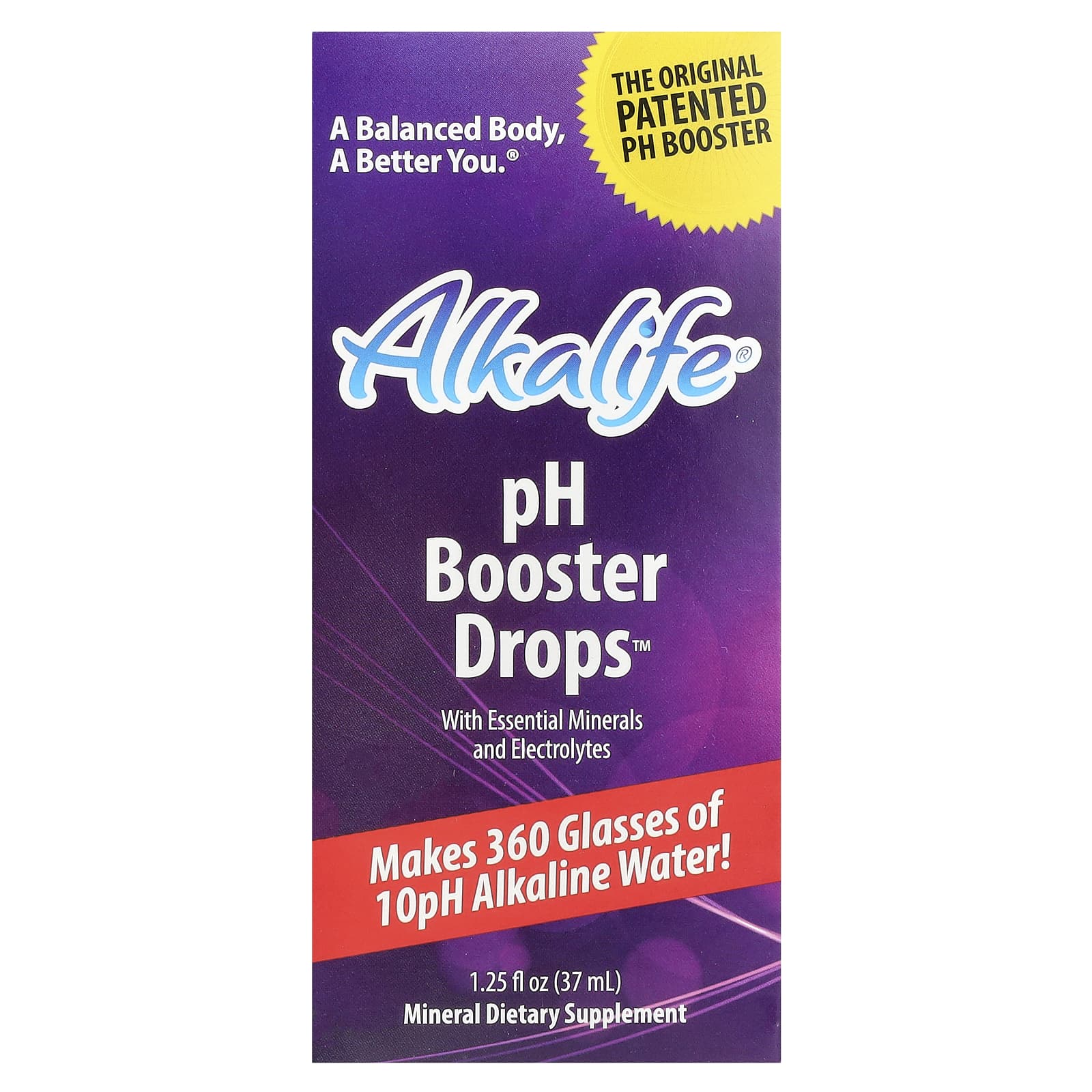 Alkalife-pH Booster Drops with Essential Minerals and Electrolytes-1.25 fl oz (37 ml)