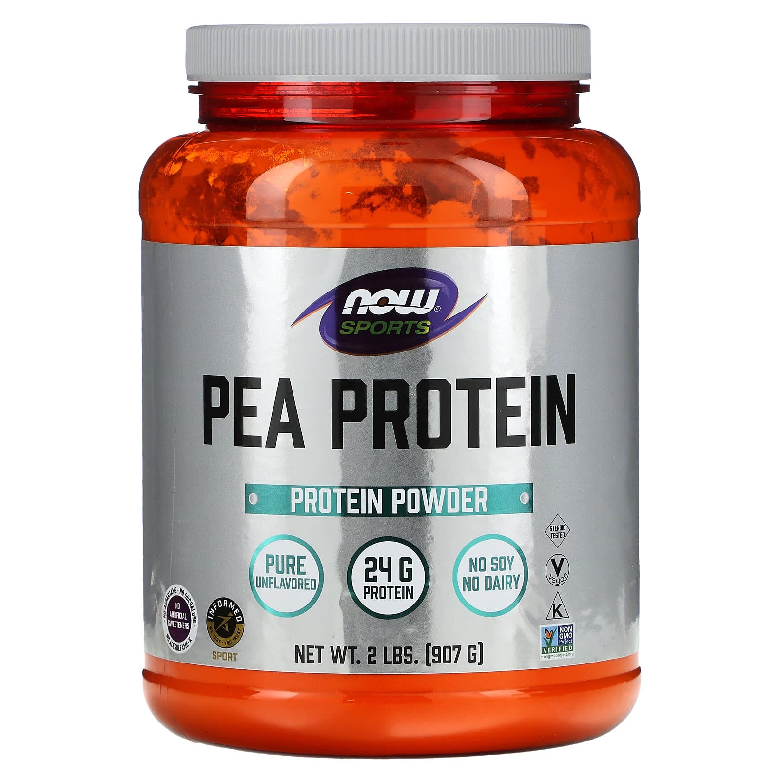 NOW Foods-Sports-Pea Protein-Pure Unflavored-2 lbs (907 g)