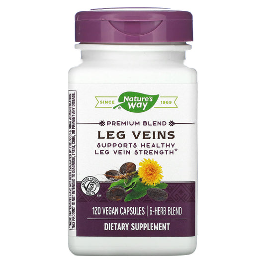 Nature's Way-Leg Veins-Premium Blend-120 Vegan Capsules